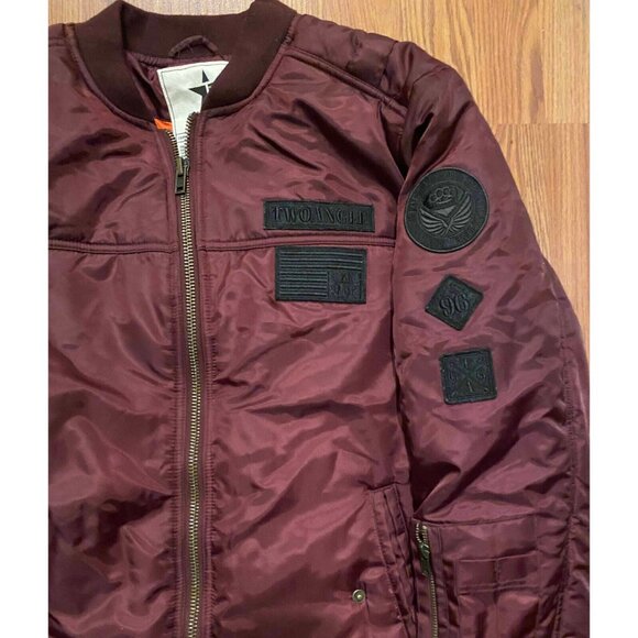 TwoAngle Mens XL Maroon Full Zip Jacket Performance - Picture 2 of 6